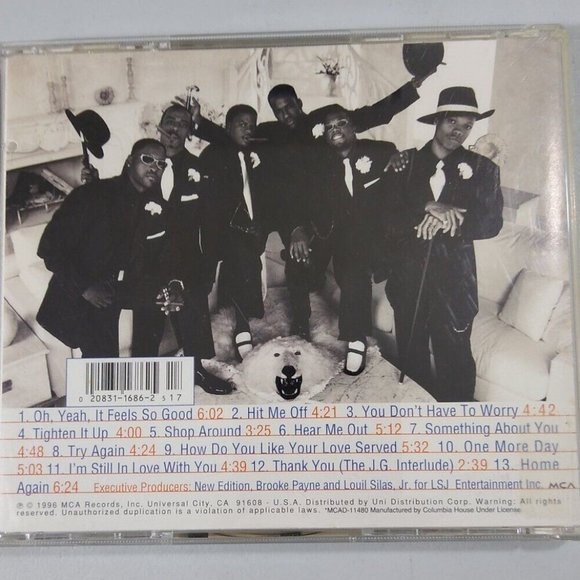 New Edition - Home Again - (Audio CD 1996) - MCA Records MCAD-11480. - Picture 3 of 3